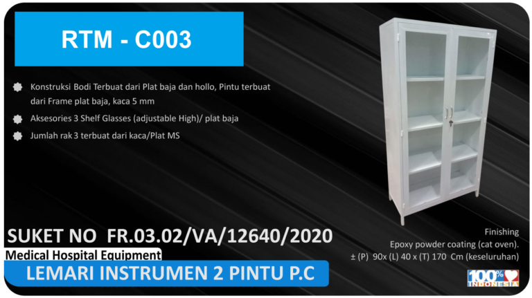 Lemari Instrument 2 Pintu RTM – C003