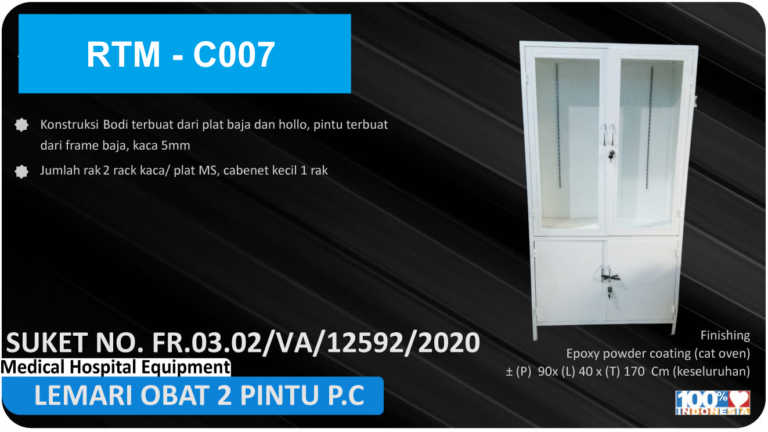 Lemari Obat 2 Pintu RTM – C007