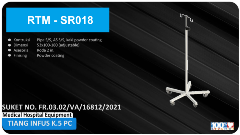 Tiang Infus K.5 P.C RTM – SR018