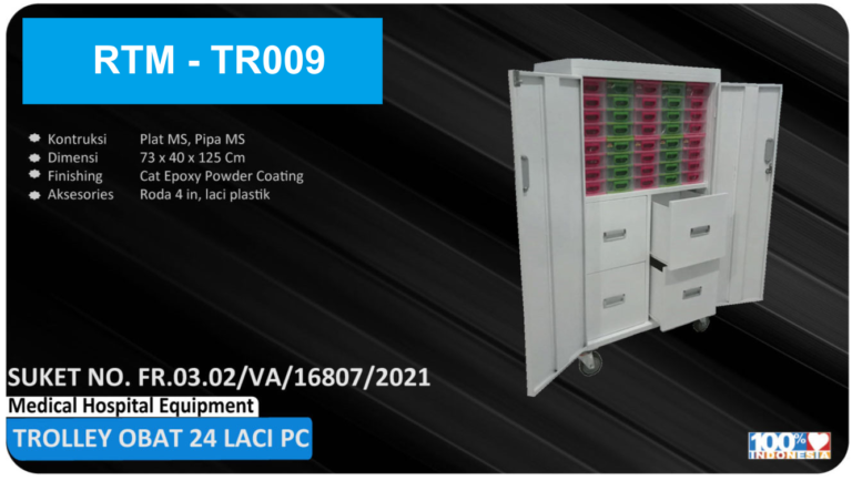 Trolley Obat 24 Laci RTM – TR009